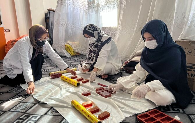 Seifenfabrik in Afghanistan