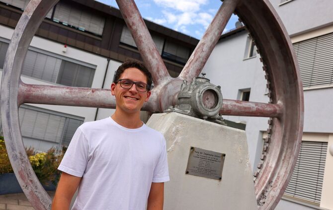 Leon Brecht hat sein Abi an der Grafenbergschule mit 1,6 bestanden – als zweitbester Schüler.