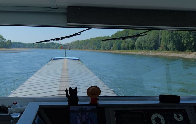 Binnenschiff auf dem Rhein