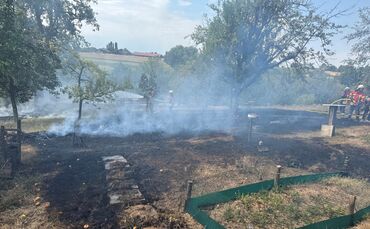 Bei Schwaikheim musste die Feuerwehr einen Flächenbrand löschen.