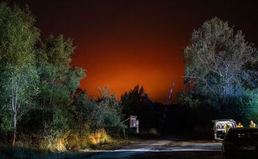 Waldbrand in Belgien