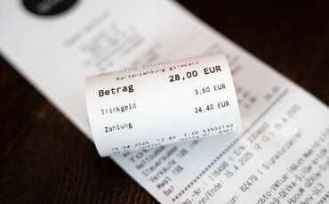 Rechnung in einem Restaurant