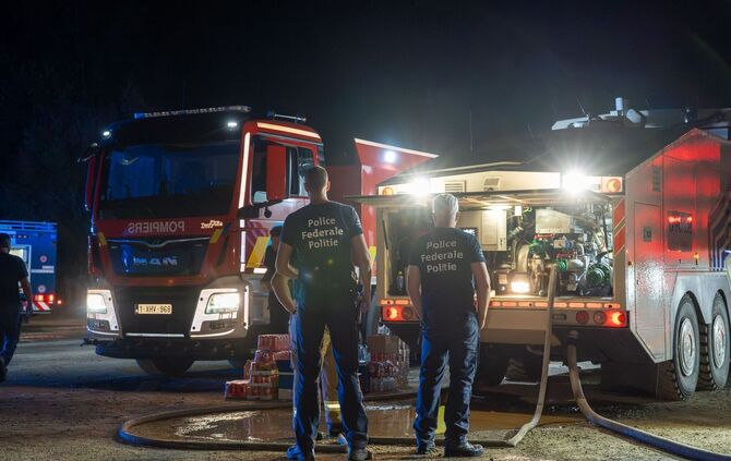 Waldbrand in Belgien