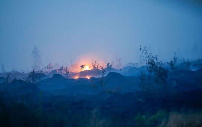 Waldbrand in Belgien