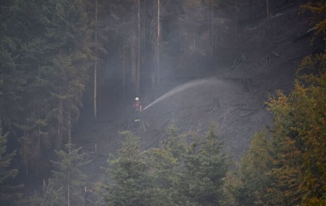 Waldbrand bei Schramberg