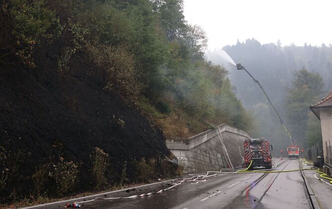 Waldbrand bei Schramberg