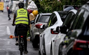 Radfahrer im Straßenverkehr