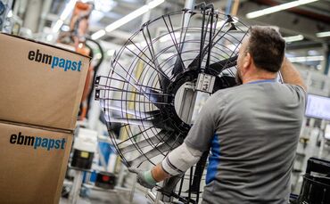 Bau von Ventilatoren bei EBM-Papst