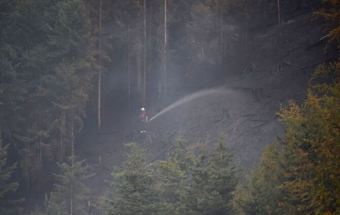 Waldbrand bei Schramberg