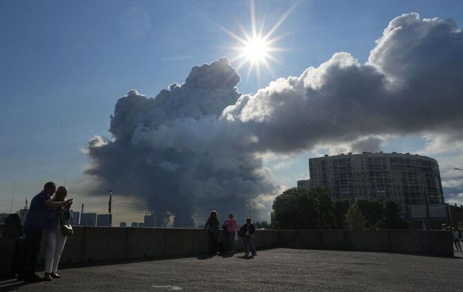 Ukraine-Krieg - Drohnenangriff auf St. Petersburg