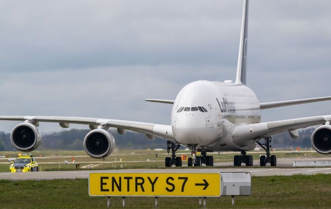 Airbus A380 in München