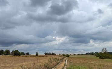 Regenwolken über Sachsen