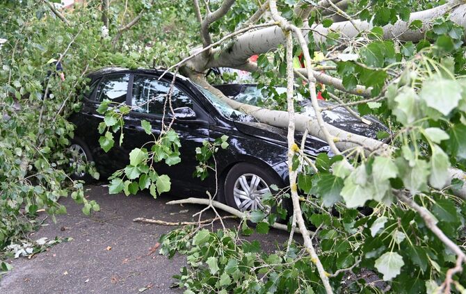 Unwetter in Fürstenwalde