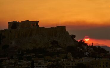 Waldbrand bei Athen