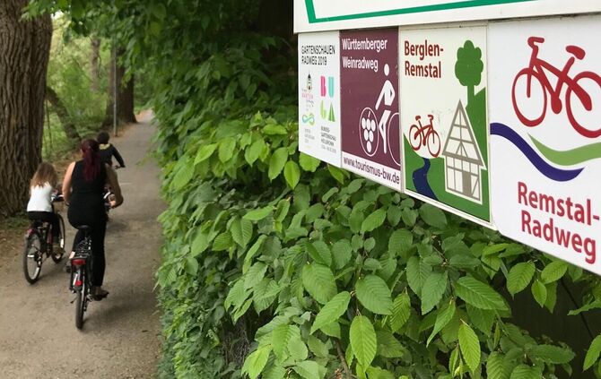 Der Remstalradweg ist ein beliebter Freizeitradweg und wird noch dazu von Berufspendlern genutzt. Das soll auch weiterhin so ble
