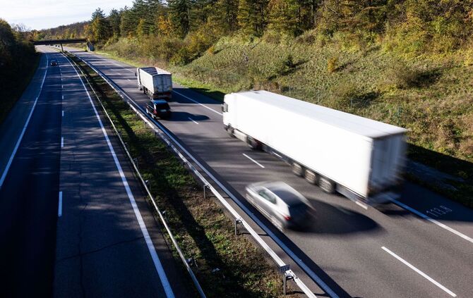 Autobahn in Frankreich