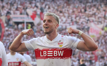 Stürmer Ermedin Demirovic in einem Spiel für den VfB Stuttgart.