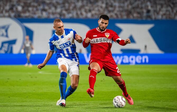 Deniz Undav und der VfB Stuttgart ließen im DFB-Pokal gegen Hansa Rostock nichts anbrennen.