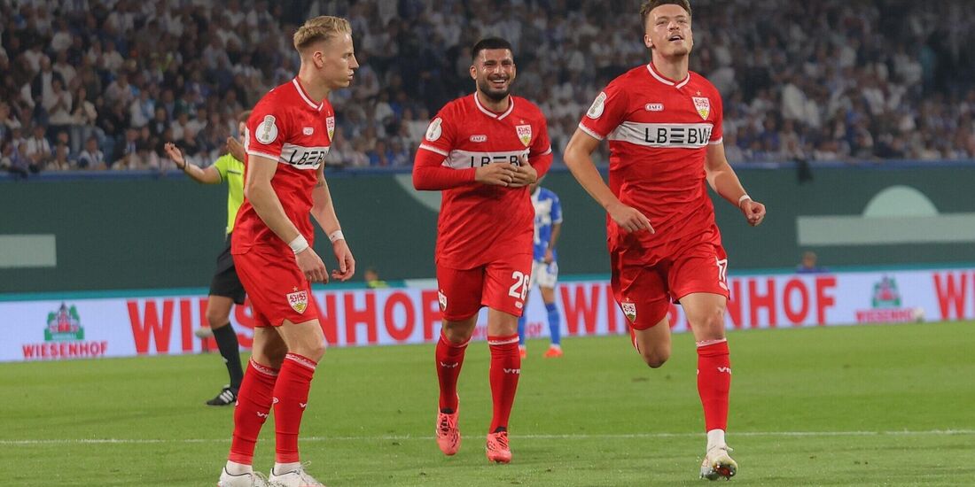 VfB-Stürmer Dzenan Pejcinovic (rechts im Bild) erzielte gegen Hansa Rostock zwei Tore.