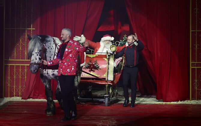 Weihnachtsmann Martin wird auch in diesem Jahr das Publikum im Waiblinger Weihnachtscircus begrüßen (Archivfoto).