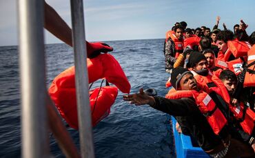 Flüchtlinge auf dem Mittelmeer