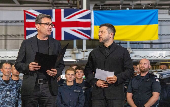 Ukrainischer Präsident Selenskyj in Großbritannien