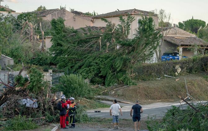 Unwetter in Frankreich - Tornado