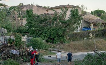 Unwetter in Frankreich - Tornado