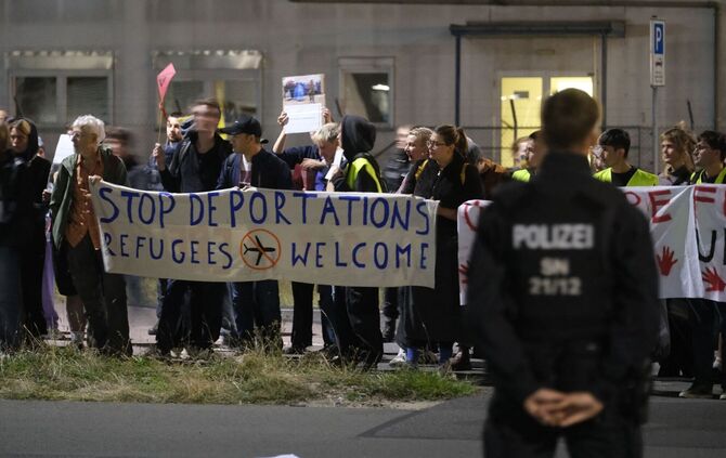Flughafen Leipzig-Halle - Demonstrationen