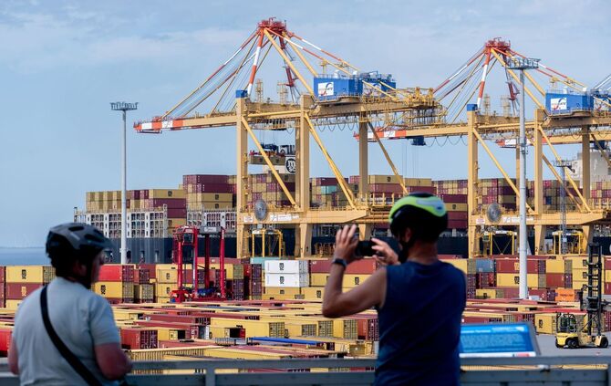 Containerterminal in Bremerhaven