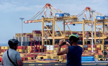 Containerterminal in Bremerhaven