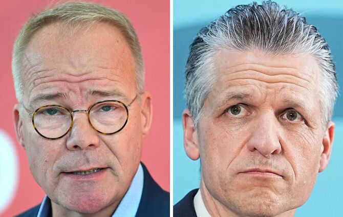 Neues Pendant von SPD-Fraktionschef Miersch bei der Union ist Thorsten Frei (rechts). (Archivbilder)