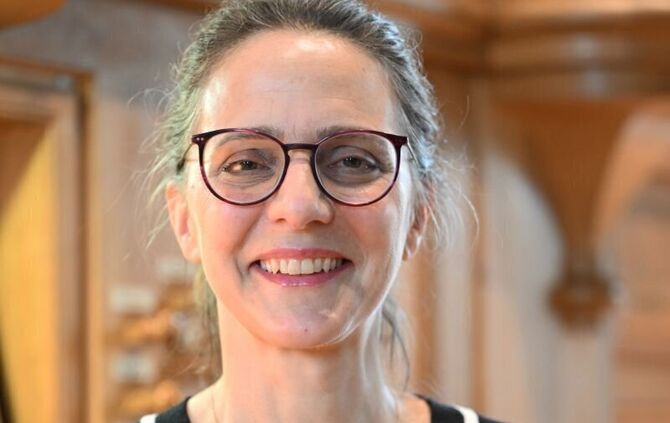 Regionalkantorin Susanne Obert spielt in der St.-Johannes-Kirche in Backnang Werke bedeutender Komponistinnen.