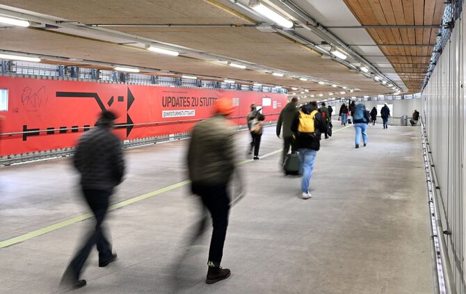Das Videospiel orientiert sich am Verbindungstunnel zwischen den Stuttgarter Gleisen und der City. (Archivbild)