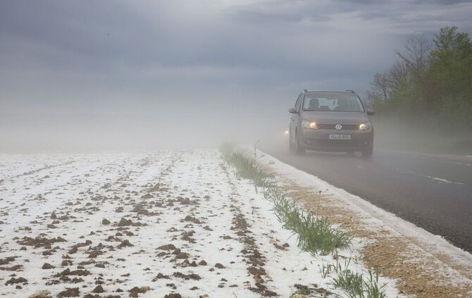 In Baden-Württemberg droht Hagel. (Archivbild)