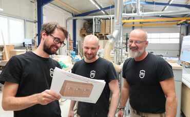 Für Malte Eberle (links) und sein Team war der Auftrag der Staufer-Festspiele etwas Besonderes.