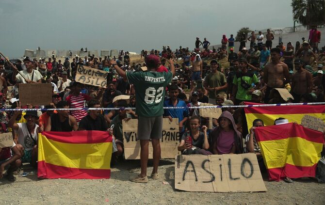 Migranten in Ceuta