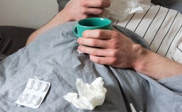 Krank im Bett