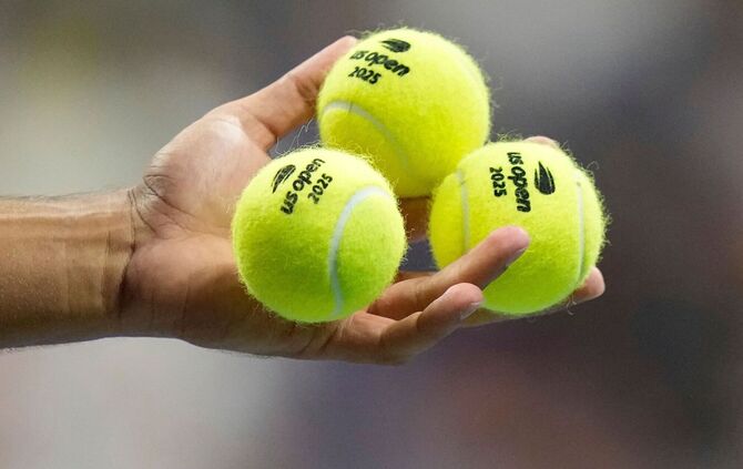 Tennisbälle bei den US Open