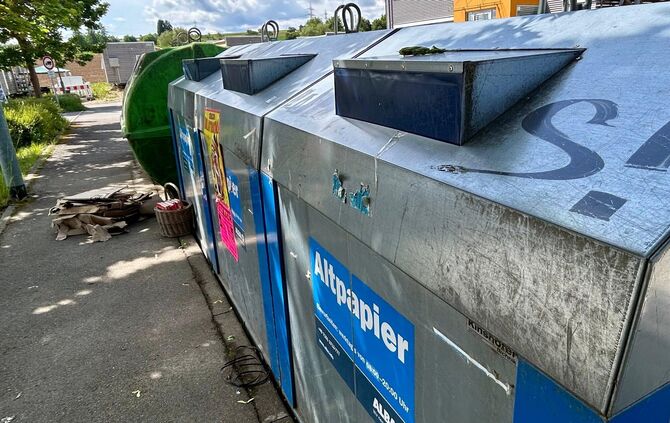 Altpapier-Container in Waiblingen (Symbolfoto).