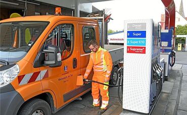 Die Fahrzeuge des Weissacher Bauhofs werden aktuell noch in Unterweissach betankt. In naher Zukunft soll es auf dem Bauhofgeländ