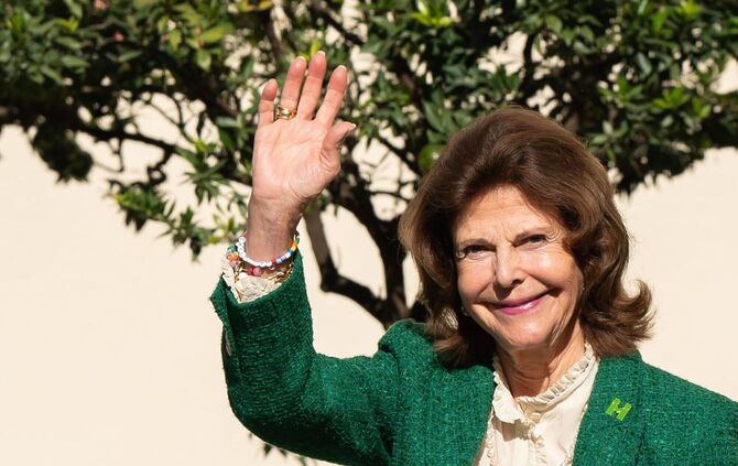 Königin Silvia von Schweden besucht die Insel Mainau