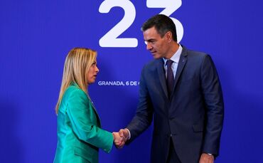 Meloni und Sanchez