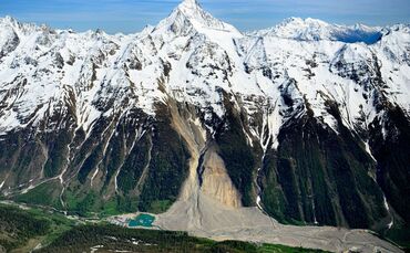 Felssturz und Gletscherabbruch im Lötschental