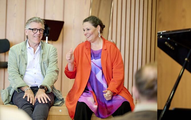 Thomas Hampson und Melanie Diener leiten die Internationale Opernwerkstatt im Bürgerzentrum Waiblingen.
