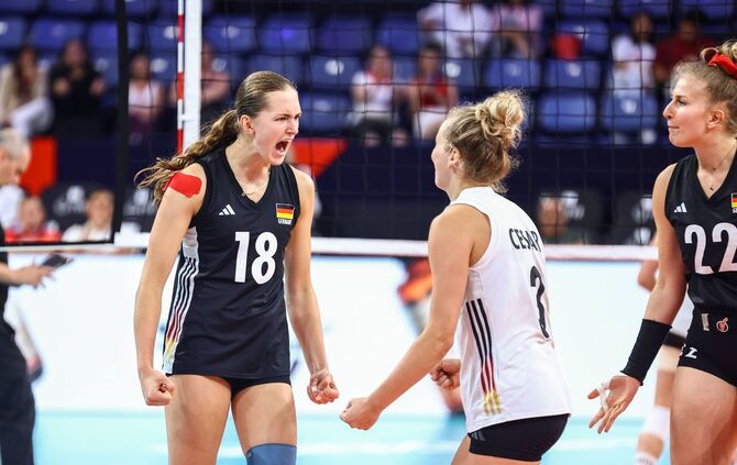 Volleyball, EM: Deutschland - Belgien
