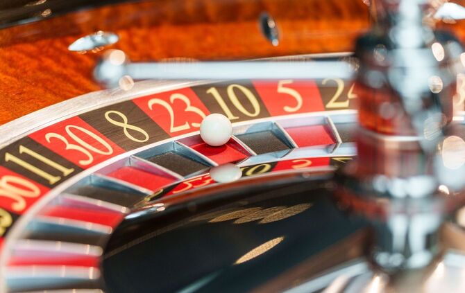 Roulettetisch in einer Spielbank