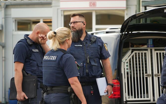Explosion am Augsburger Hauptbahnhof