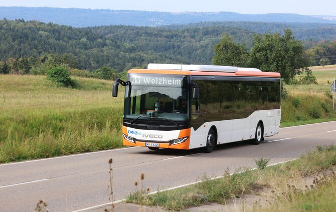 Die Busse der Linie 263 fahren zwischen Schorndorf und Welzheim.