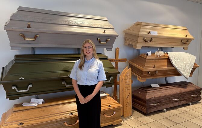 Hanna Raible (19) ist in ihrem zweiten Ausbildungsjahr als Bestattungsfachkraft.